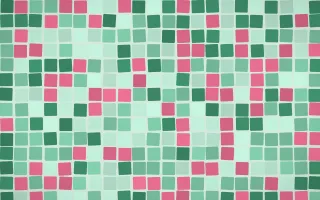 Hanbok Mint Grand Mosaic — light green mosaic background