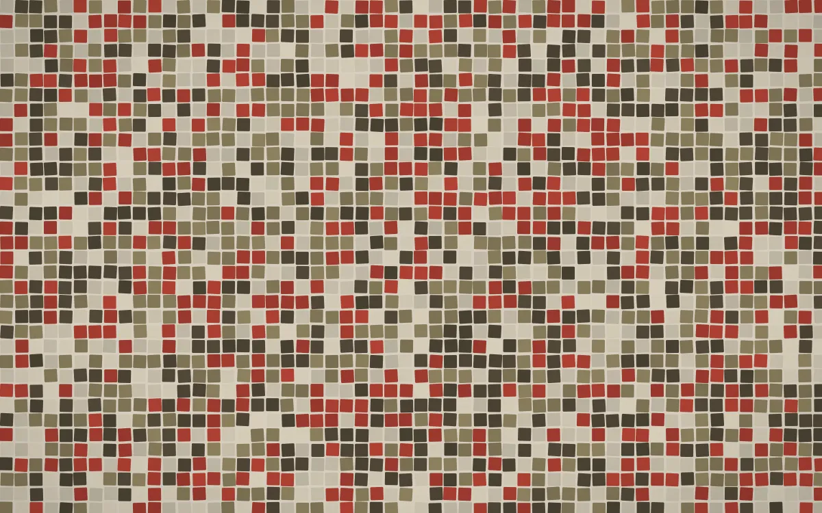 Highland Peat Fine Mosaic — dark yellow and brown mosaic background