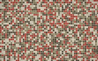 Highland Peat Fine Mosaic — dark yellow and brown mosaic background