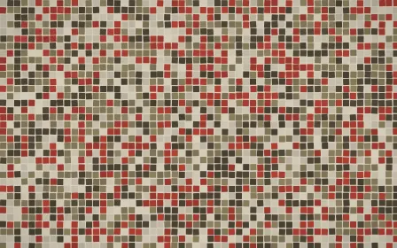 Highland Peat Fine Mosaic — dark yellow and brown mosaic background