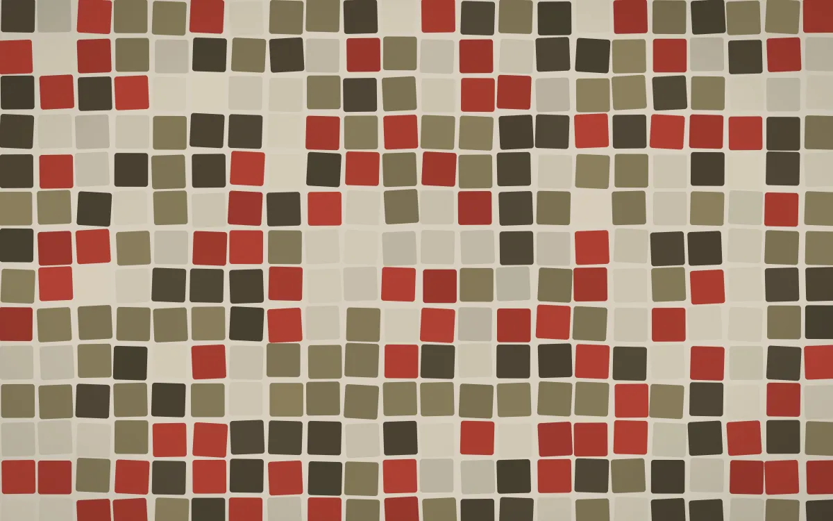 Highland Peat Grand Mosaic — dark yellow and brown mosaic background