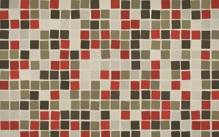 Highland Peat Grand Mosaic — dark yellow and brown mosaic background