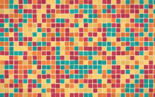 Island Punch Mosaic — colourful orange, red and gold mosaic background