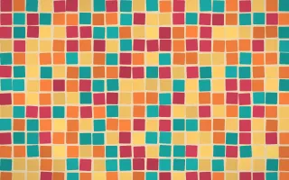 Island Punch Grand Mosaic — colourful orange, red and gold mosaic background