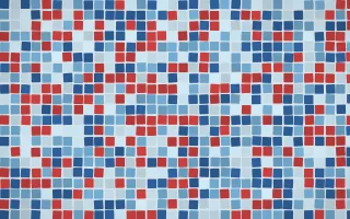 Iznik Blue Mosaic — light blue mosaic background