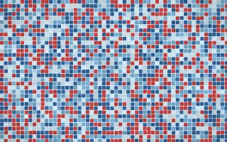 Iznik Blue Fine Mosaic — light blue mosaic background