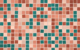 Jaipur Rose Grand Mosaic — light orange and red mosaic background