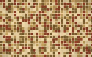 Java Heritage Mosaic — light gold, brown and beige mosaic background