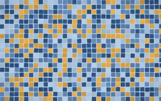 Jodhpur Indigo Mosaic — dark blue mosaic background