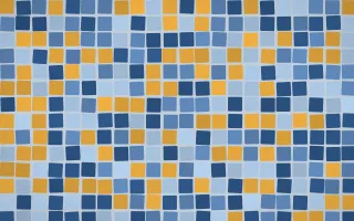 Jodhpur Indigo Grand Mosaic — dark blue mosaic background