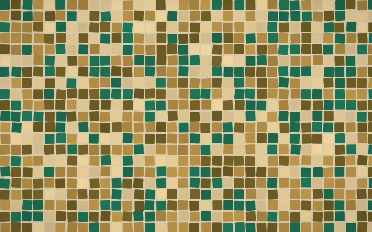 Kerala Spice Mosaic — colourful gold, brown and yellow mosaic background