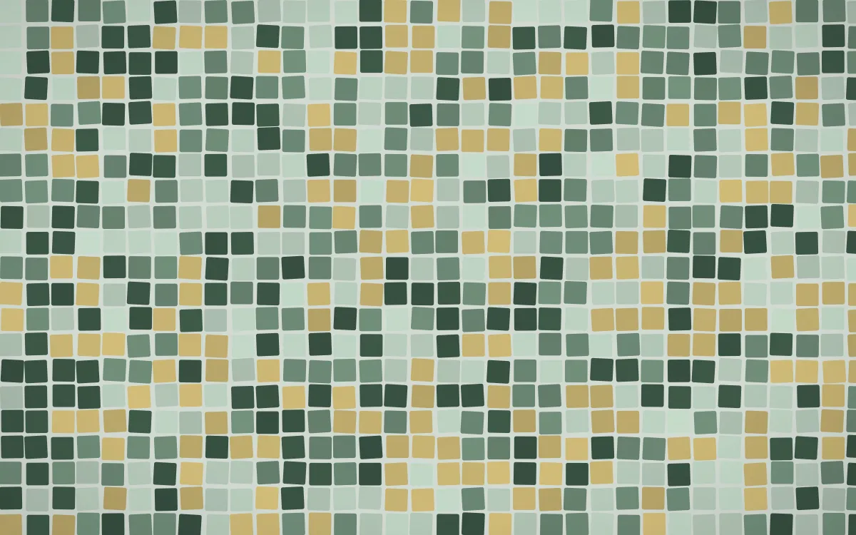 Kiwi Fern Mosaic — dark green mosaic background