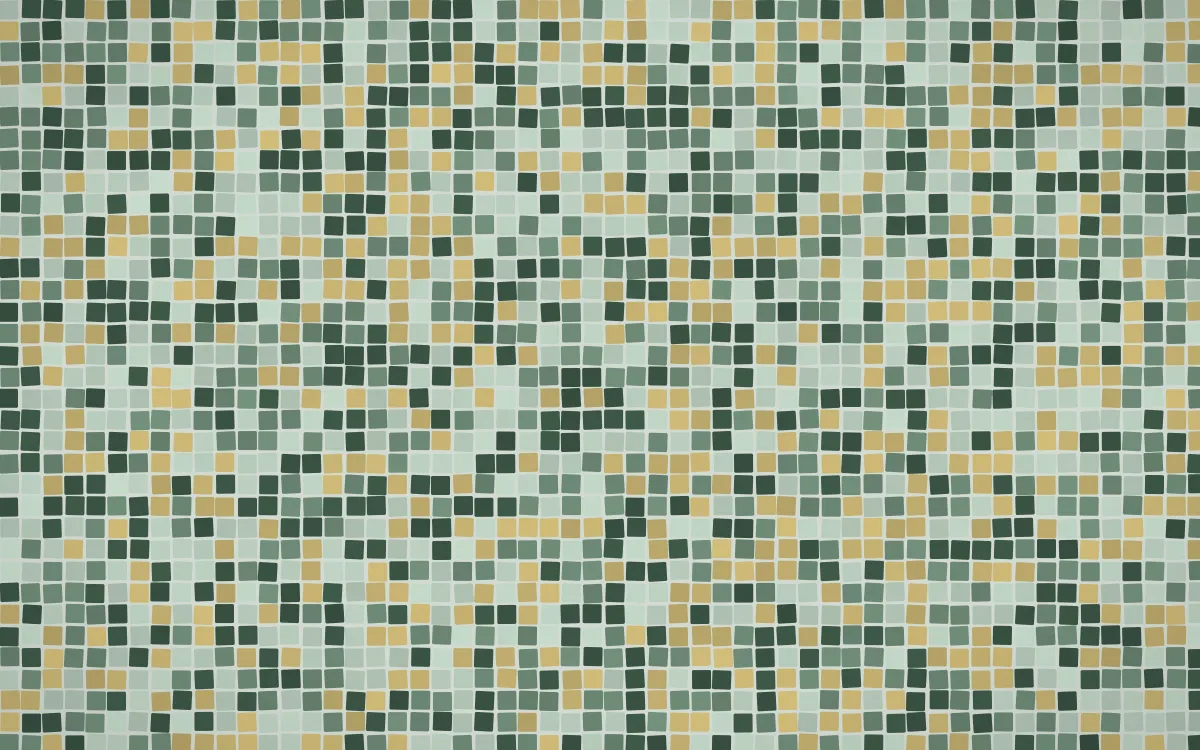 Kiwi Fern Fine Mosaic — dark green mosaic background