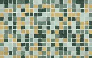 Kiwi Fern Grand Mosaic — dark green mosaic background