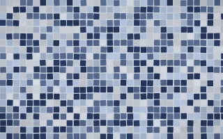 Kyoto Indigo Mosaic — dark blue mosaic background