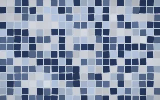 Kyoto Indigo Grand Mosaic — dark blue mosaic background