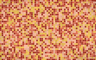 Lantern Festival Fine Mosaic — dark orange and red mosaic background