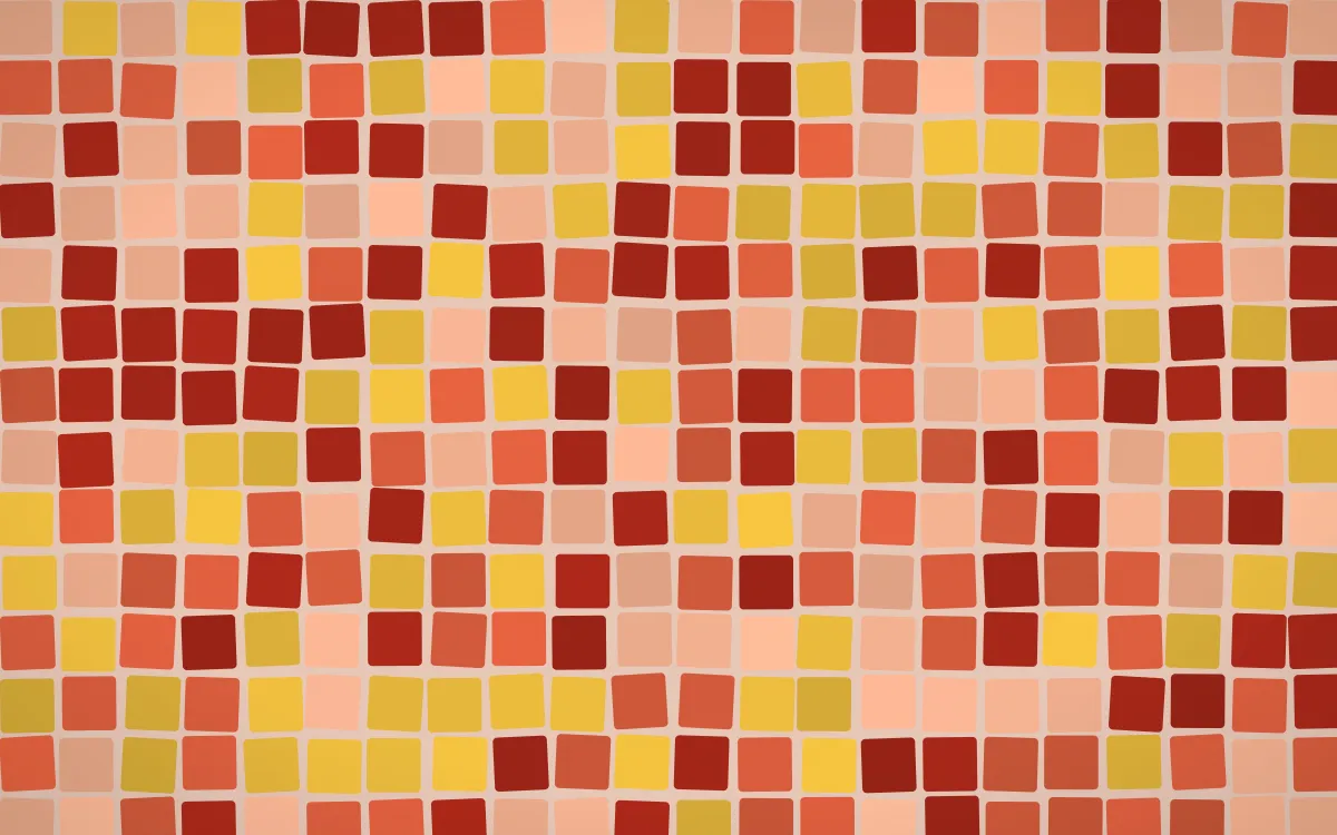 Lantern Festival Grand Mosaic — dark orange and red mosaic background
