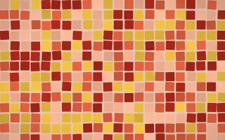 Lantern Festival Grand Mosaic — dark orange and red mosaic background