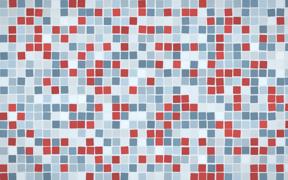 Lapland Snow Mosaic — light blue mosaic background