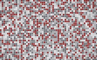 London Fog Fine Mosaic — light grey mosaic background