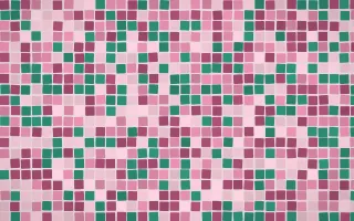 Lotus Siam Mosaic — light pink mosaic background