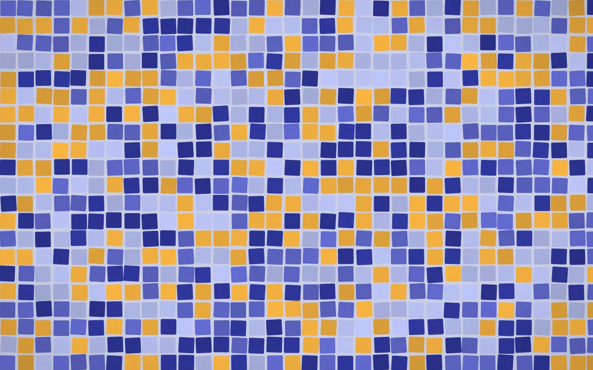 Majorelle Mosaic — dark blue mosaic background