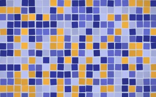 Majorelle Grand Mosaic — dark blue mosaic background