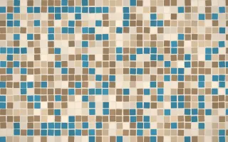 Manila Shell Mosaic — light orange and beige mosaic background