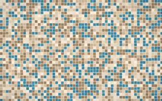 Manila Shell Fine Mosaic — light orange and beige mosaic background