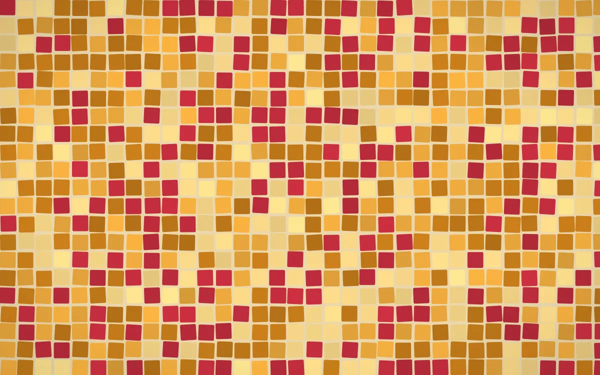 Marigold Temple Mosaic — colourful orange and yellow mosaic background