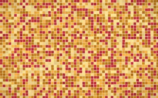 Marigold Temple Fine Mosaic — colourful orange and yellow mosaic background