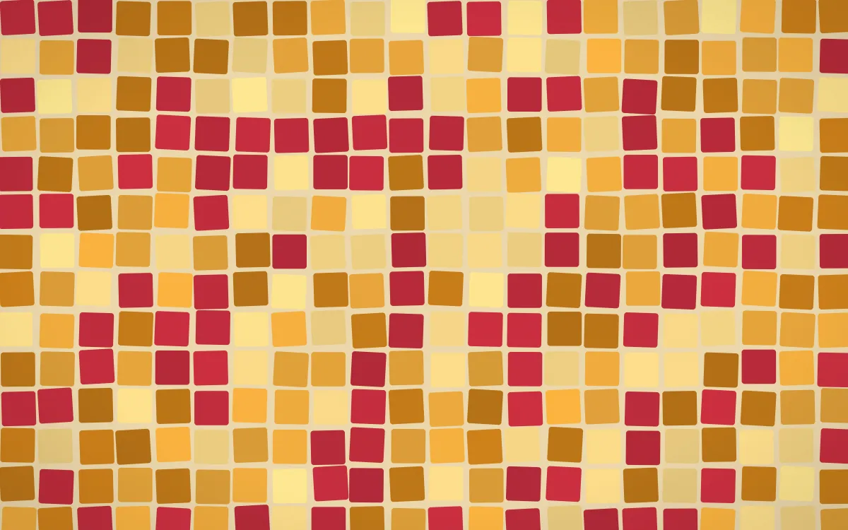 Marigold Temple Grand Mosaic — colourful orange and yellow mosaic background