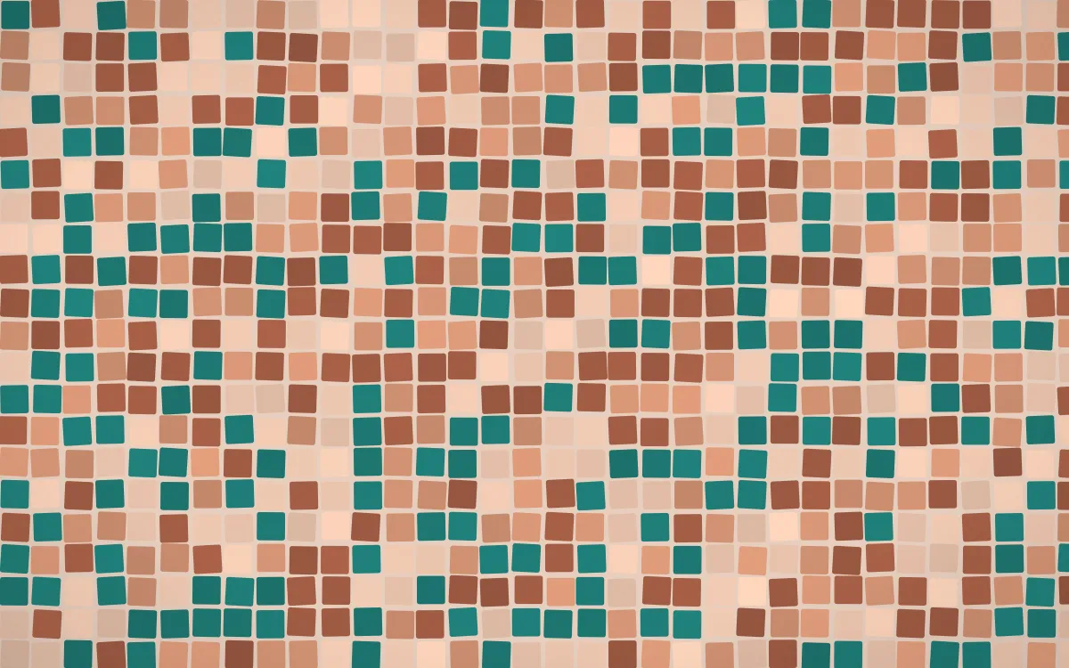 Marrakech Rose Mosaic — light orange and beige mosaic background
