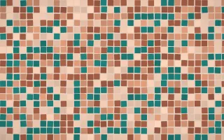 Marrakech Rose Mosaic — light orange and beige mosaic background