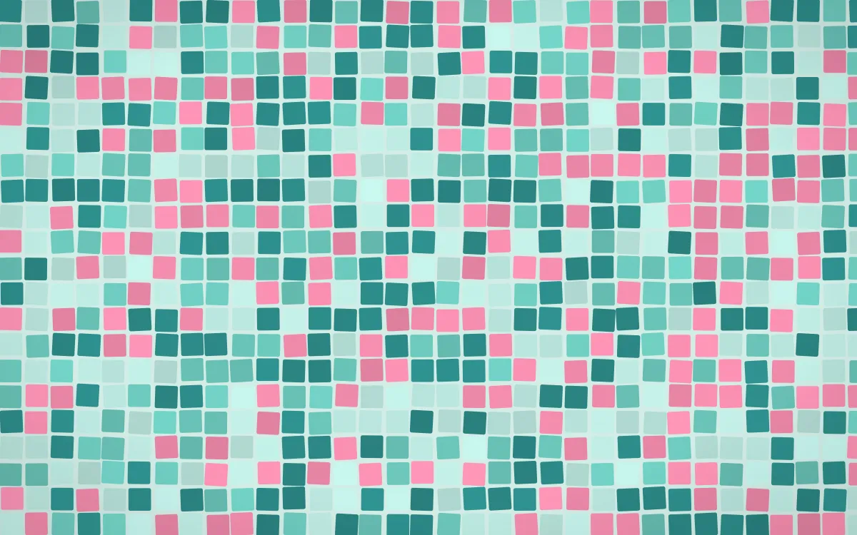 Miami Deco Mosaic — light teal mosaic background