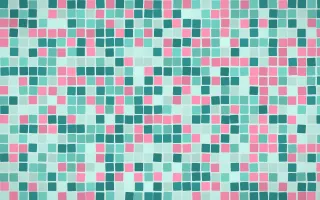 Miami Deco Mosaic — light teal mosaic background