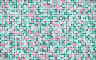 Miami Deco Fine Mosaic — light teal mosaic background