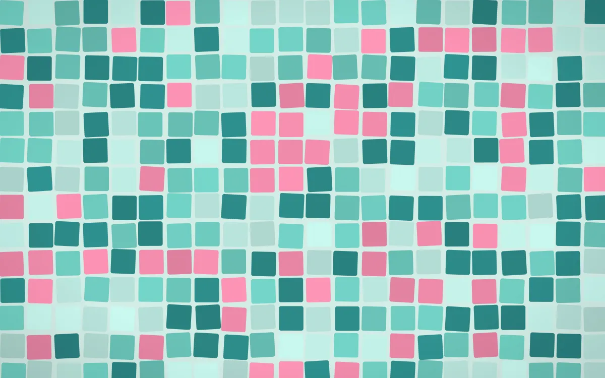 Miami Deco Grand Mosaic — light teal mosaic background