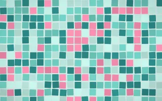 Miami Deco Grand Mosaic — light teal mosaic background