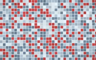 Montréal Hiver Mosaic — light blue mosaic background