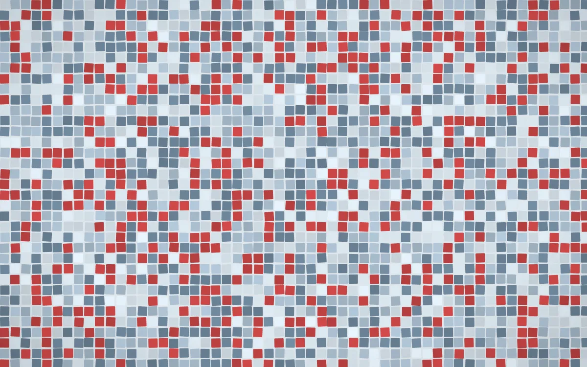 Montréal Hiver Fine Mosaic — light blue mosaic background