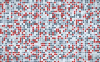 Montréal Hiver Fine Mosaic — light blue mosaic background