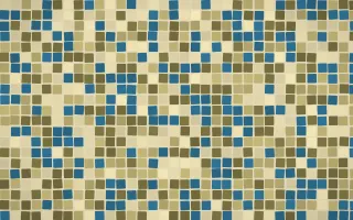 Nile Papyrus Mosaic — light yellow and beige mosaic background