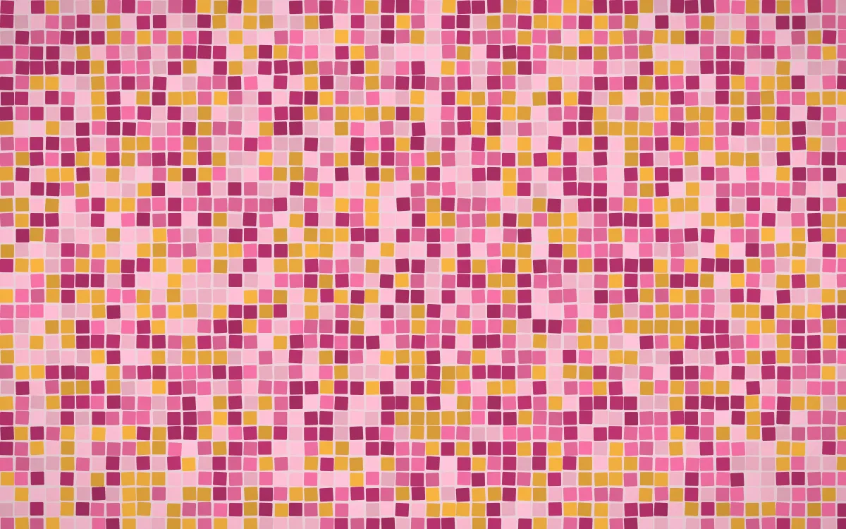 Oaxaca Pink Fine Mosaic — colourful pink mosaic background