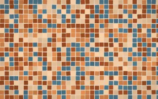 Outback Clay Mosaic — colourful orange and brown mosaic background