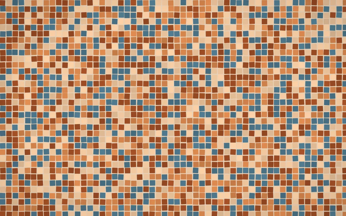 Outback Clay Fine Mosaic — colourful orange and brown mosaic background