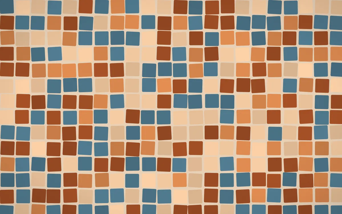 Outback Clay Grand Mosaic — colourful orange and brown mosaic background