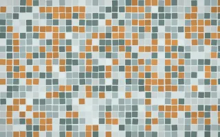 Pacific Fog Mosaic — light teal and grey mosaic background