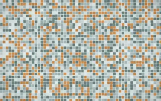 Pacific Fog Fine Mosaic — light teal and grey mosaic background